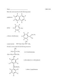 Chemical Structure Identification: Naphthalene, Aniline, and Related Compounds