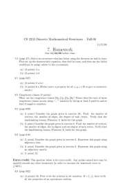 Homework 7 Questions - Discrete Math Structures | CS 2233