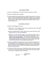 Active Sensors, LIDAR, Microwave - Environmental Remote Sensing | ERS 186