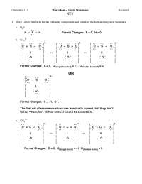 Worksheet - Lewis Structures - General College Chemistry I | CHEM 112 ...