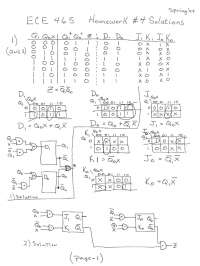 Solutions to Homework 4 on Digital Systems Design | ECE 465 - Docsity