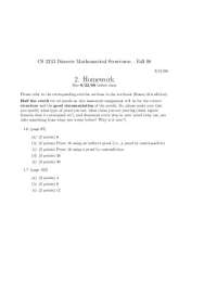 Assignment 2 Questions - Discrete Mathematics Structures | CS 2233