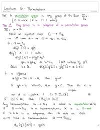 Permutations - Introduction to Abstract Algebra - Lecture Notes | MATH ...