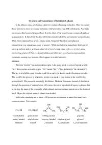 Lecture Notes on Structure and Nomenclature of Substituted Alkanes | CHM 218H