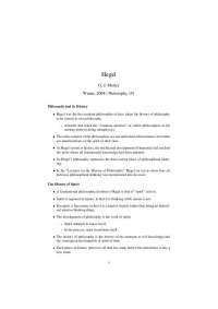 Complete Lecture Notes on Hegel Philosophy | PHI 001