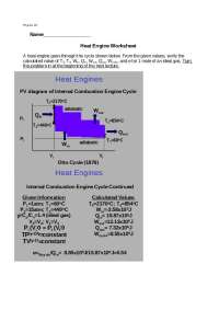 Heat Engine Worksheet - Solved Lab | PHYS 0002A