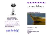 Library Research Tips: Finding and Using Databases at ECU's Joyner Library