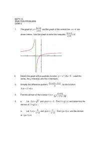 Math 12 Exam 2: Inequalities, Quadratic Sketching, Zeros