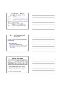 Correlation and Regression in Elementary Statistics - Assignment | MATH 0013