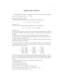 3 Solved Problems on Multivariate Data Analysis - Final Exam | STA 135