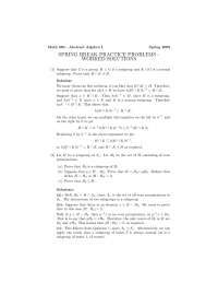 Practice Problems on Abstract Algebra I with Solutions | MATH 330 - Docsity