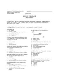 Quiz #3 in Principles of Microeconomics (Econ 002) at Drake University - Prof. William M. 