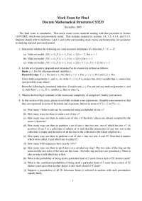 4 Solved Questions on Discrete Mathematical Structure - Final Exam | CS 2233