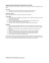 Study Materials for Final Exam - Principles of Economics | ECON 202 ...