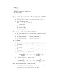 Problems Solutions on Elementary Functions - Assignment 7 | MATH 112 ...