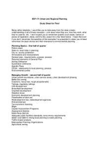 Study Sheet for Final - Urban and Regional Planning | ESP 171