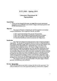 Superposition - Lab Experiment 4 - Fall 2004 | ECE 2000