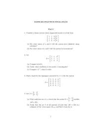 Final Exam - 10 Questions on Linear Algebra | MA 26500