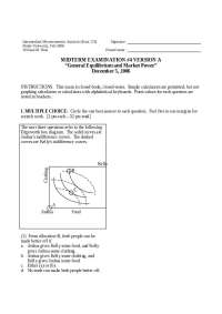 Midterm Examination #4 in Intermediate Microeconomic Analysis at Drake University - Prof. 