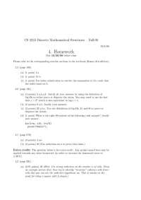 Assignment 4 Practice Questions - Discrete Math Structures | CS 2233