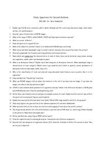 Remote Sensing of Environment - Study Questions for Midterm Exam 2 | ERS 186