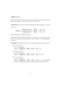Slope of Lines: Definition, Properties, and Examples