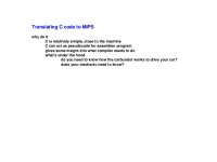 Translating C Code to MIPS: Understanding Register Conventions and Conditional Statements