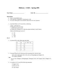 Data Structures and Discrete Mathematics I - Midterm Exam Answers | CS ...