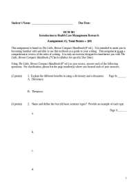Assignment 1 | Health Care Management Research | HCM 301