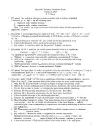 Solved Exam Questions - Organic Chemistry II | CHEM 234 - Docsity