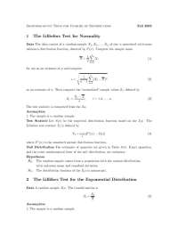 Assignment 17: The Lilliefors Test for Normality | STAT 551