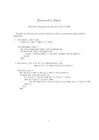 2 Questions for Programming Languages - Assignment 8 | CS 3723