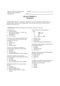 Practice Questions on Principle of Microeconomics - Old Quiz 3 | ECON 002