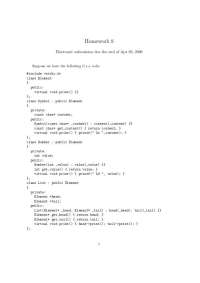 Memory Layout Analysis of given C++ classes