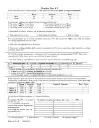 Practice Test II for Elementary Statistics - Fall 2006 | MATH 0013 ...