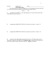 Intermediate Microeconomics Theory - Problem Set 5 | ECN 100 - Docsity