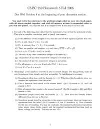 Homework 5 Questions | Discrete Structures | CMSC 250 - Docsity