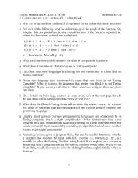 Practice Problems on Programming Languages - Homework 1 | CS 3723 - Docsity