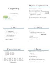 C Programming - Operating Systems - Project | CS 326 - Docsity