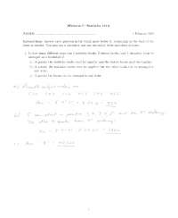 Introduction to Probability Theory - Solutions for Midterm Exam 1 | STA ...