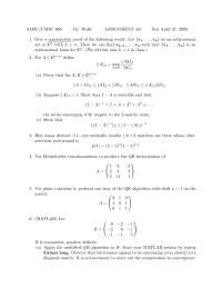9 Questions for Numerical Analysis I - Assignment 5 | CMSC 666 - Docsity