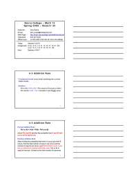 Addition and Multiplication Rules - Elementary Statistics | MATH 0013 ...