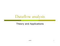 Data Flow Analysis - Lecture Notes | CS 6463 - Docsity