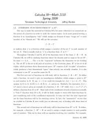 Overview: Functions from Rn to Rm, Vectors, Points and Linear Algebra ...