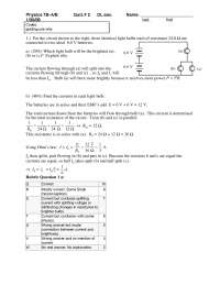 Quiz 2 with Solution for General Physics | PHY 007B - Docsity