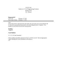 Homework 3 Analysis of Civil Engineering Systems | ENCE 360 - Docsity