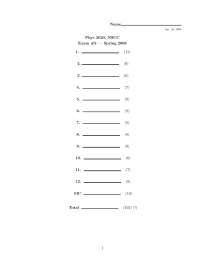 Exam 3 Questions with Answer Key - Algebra-based Physics II | PHYS 2020 ...