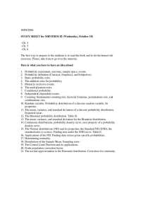 Study Guide for Midterm 2 - Introductory Statistics | MTH 225