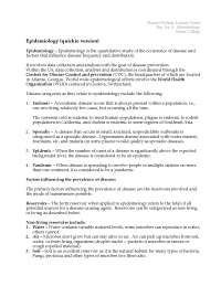 Notes on Epidemiology - Microbiology | BIOL 0004 - Docsity