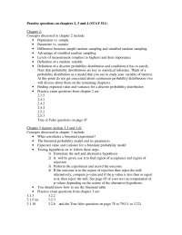 Practice Problems - Statistical Methods 1 | STAT 511 - Docsity